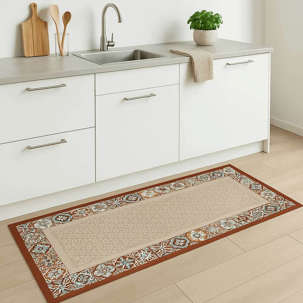 Tappeto cucina antiscivolo lungo – Effetto pietra (1 o 2 pezzi)