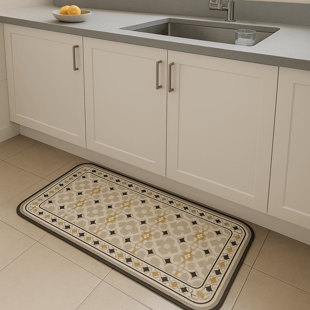 Tappeto elegante da cucina antiscivolo lungo – Stampa artistica (1 o 2 pezzi)