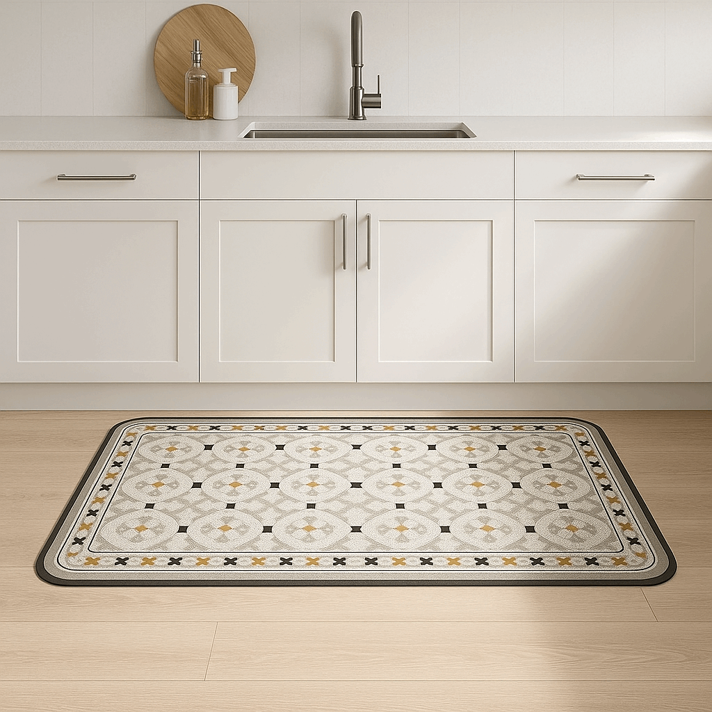 Tappeto elegante da cucina antiscivolo lungo – Stampa artistica (1 o 2 pezzi)