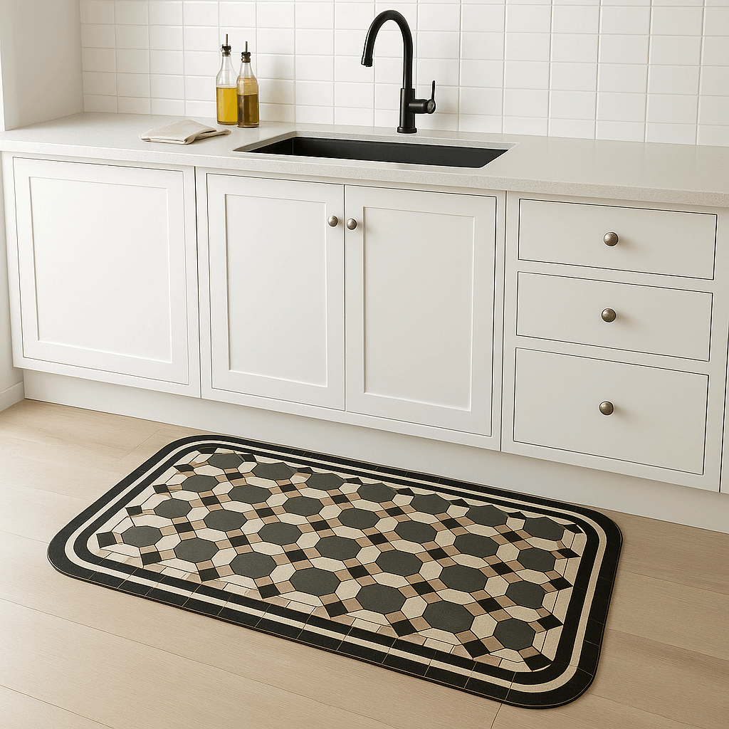 Tappeto cucina antiscivolo lungo – Effetto legno (1 o 2 pezzi)