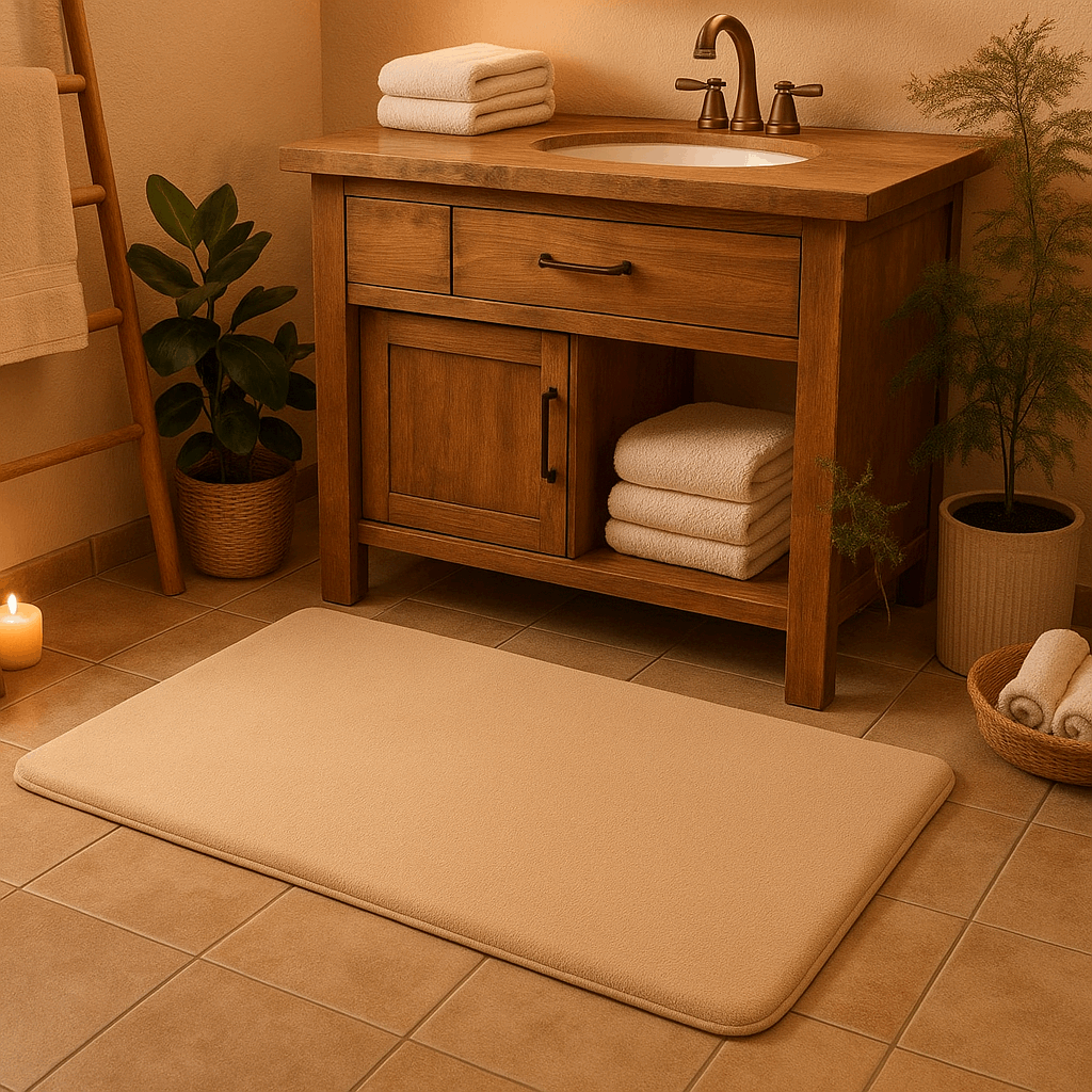 Tappeto da bagno grande in memory foam super assorbente – Morbido e antiscivolo