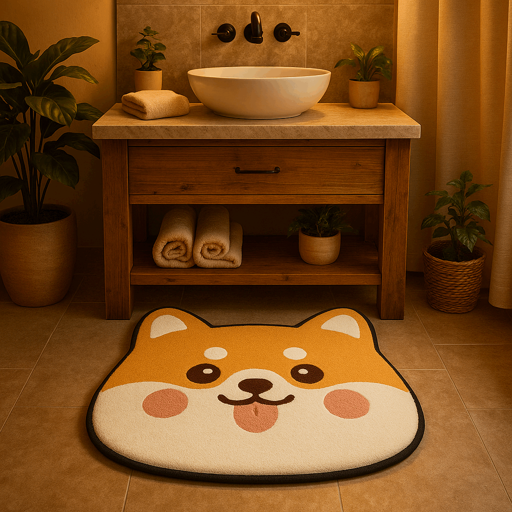 Tappeto da bagno forme particolare Cane – Antiscivolo, spesso e antimacchia