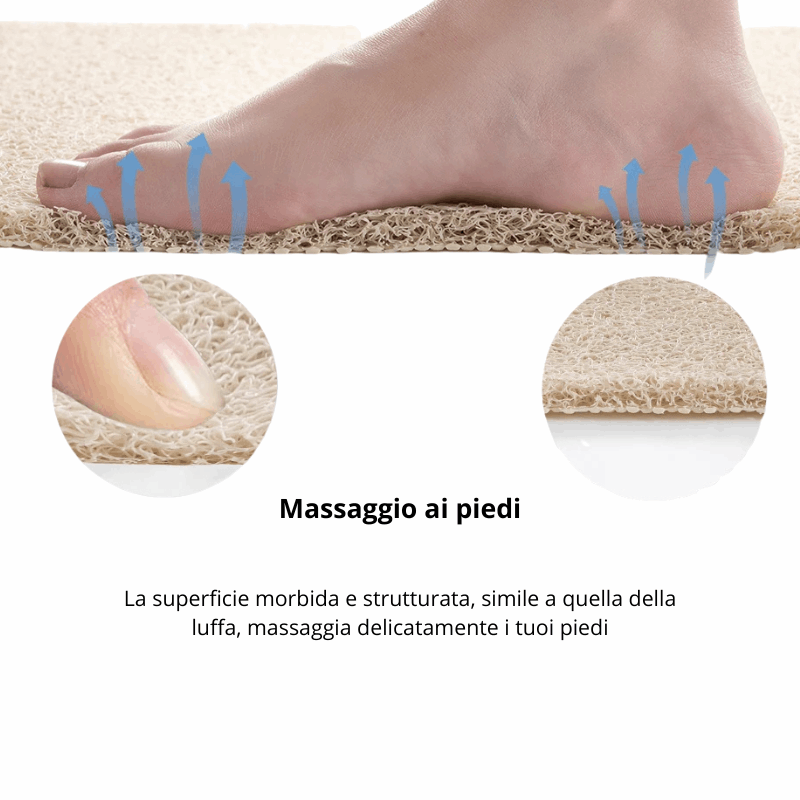 Tappetino antiscivolo vasca da bagno 40x60 cm drenante