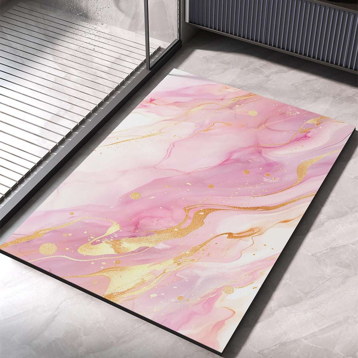 Tappeto da bagno di lusso – Antiscivolo, assorbente e ad asciugatura rapida