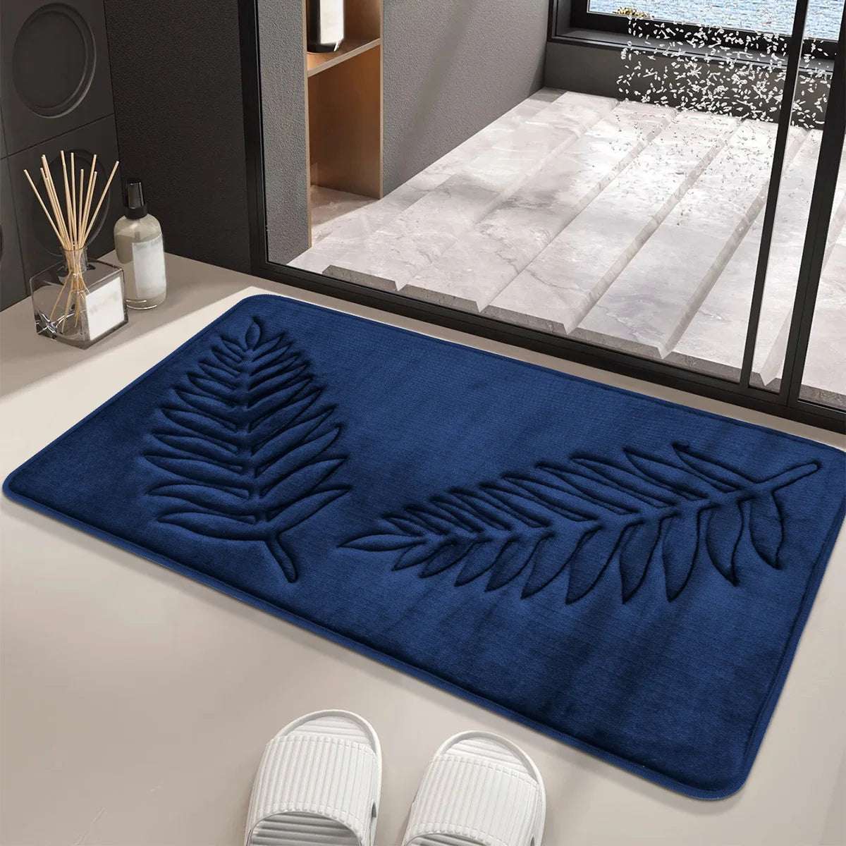 Tappeto da bagno moderno grande in memory foam extra morbido – Antiscivolo