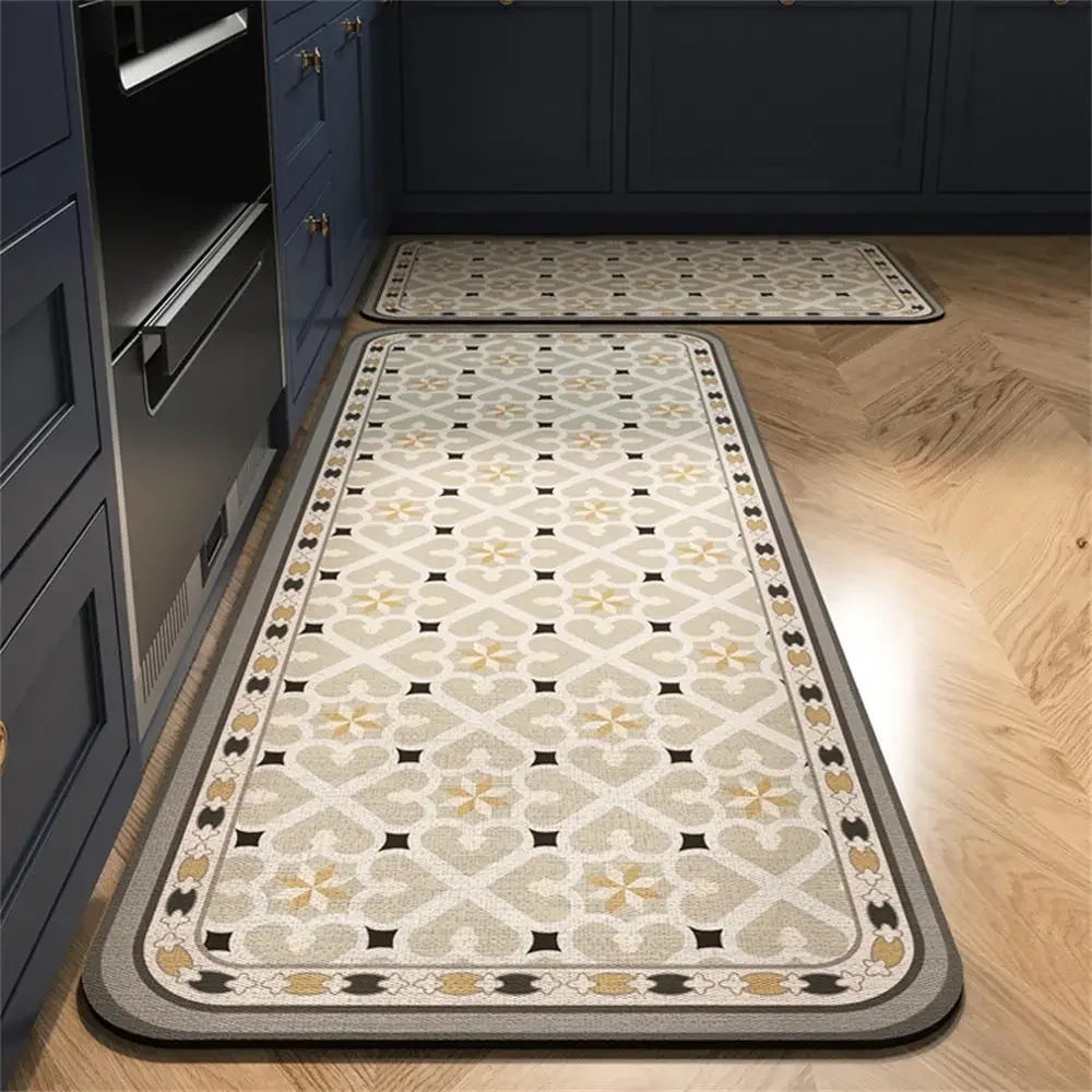 Tappeto elegante da cucina antiscivolo lungo – Stampa artistica (1 o 2 pezzi) - Tappeti bagno e cucina
