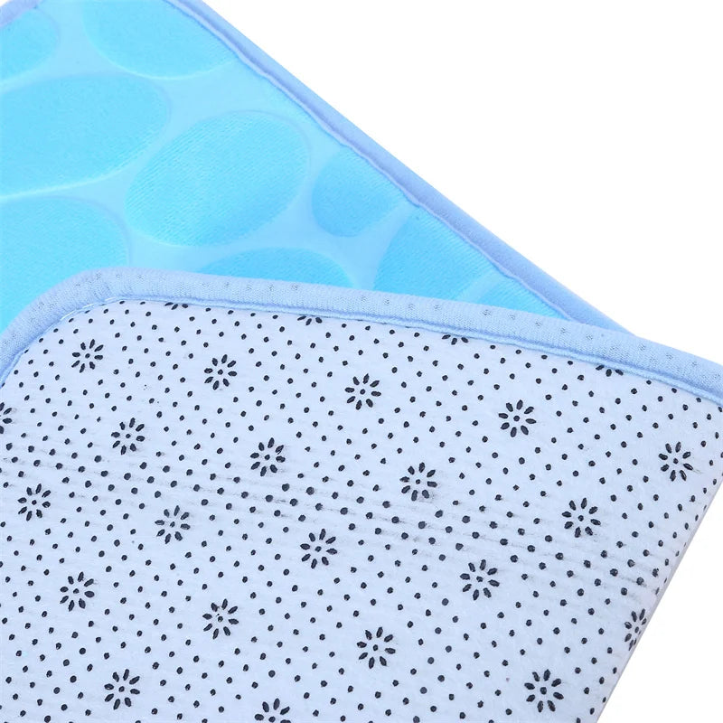 Tappeto da bagno 40 x 60 cm in memory foam con rilievo effetto ciottoli – Antiscivolo e soffice - Tappeti bagno e cucina