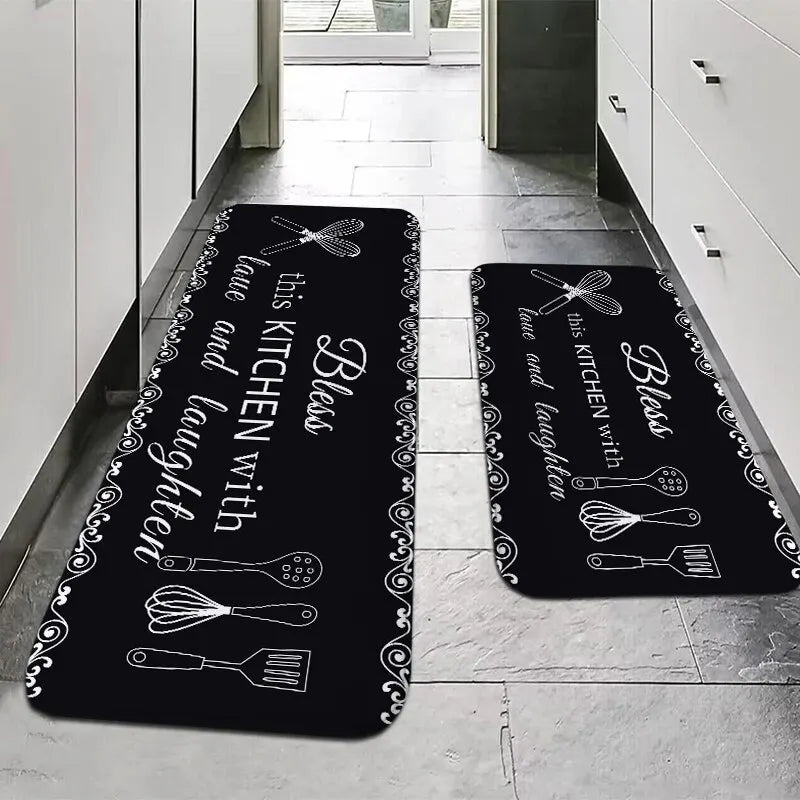 Tappeto antimacchia da cucina multiuso in spugna – Assorbente, antiscivolo e lavabile in lavatrice - Tappeti bagno e cucina