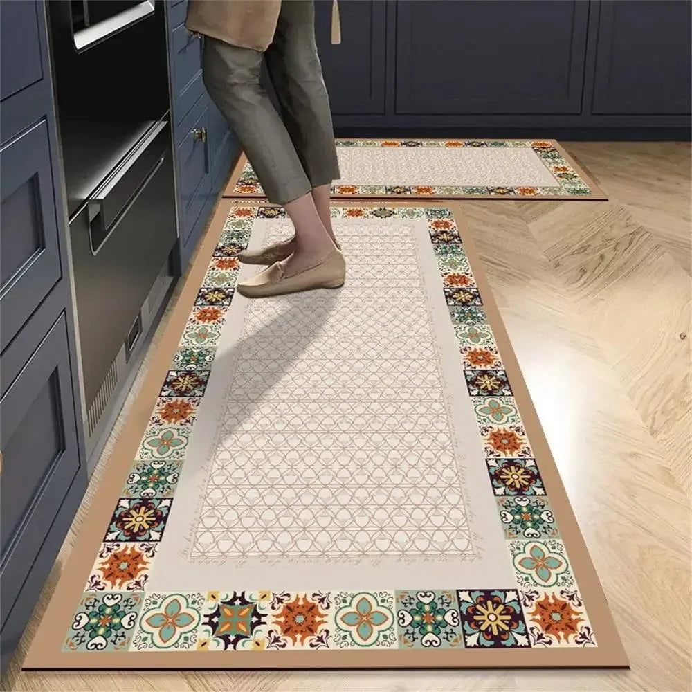 Tappeto cucina antiscivolo lungo – Motivo a rombi (1 o 2 pezzi) - Tappeti bagno e cucina