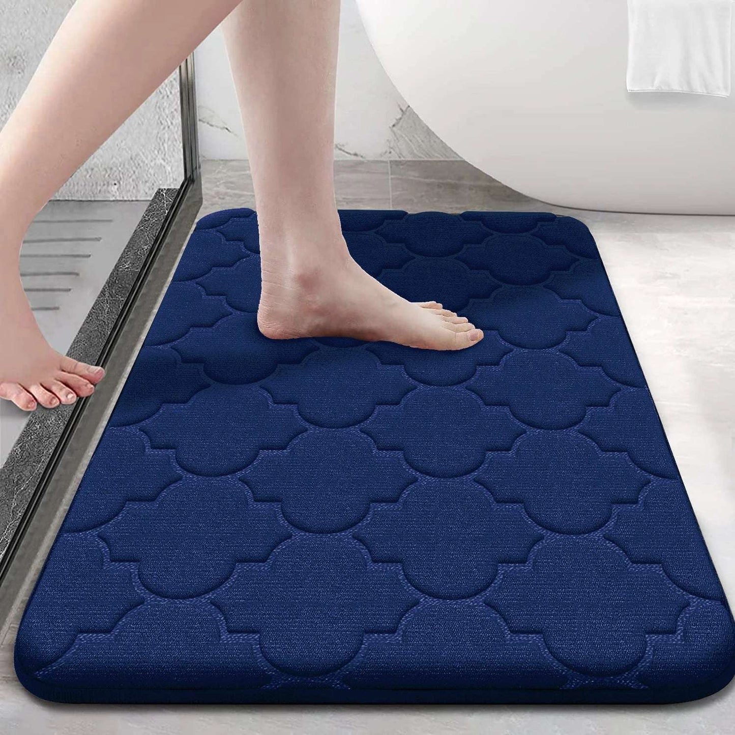 Tappeto da bagno in memory foam – Antiscivolo, assorbente e lavabile