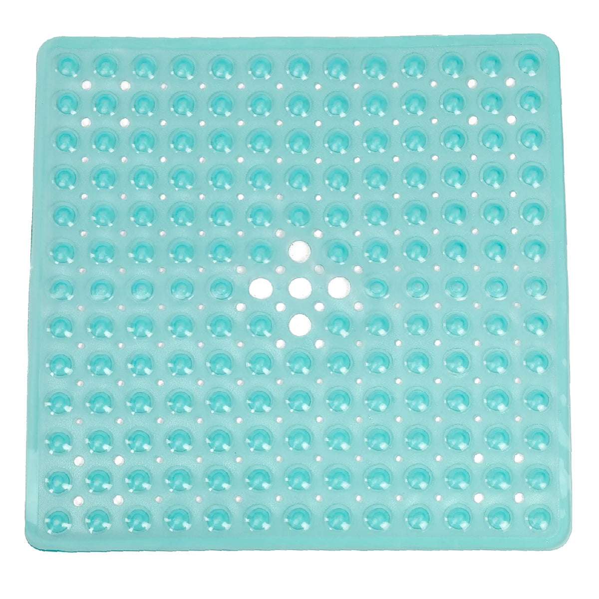Tappeto quadrato da vasca con ventose – Antiscivolo e lavabile con fori di drenaggio