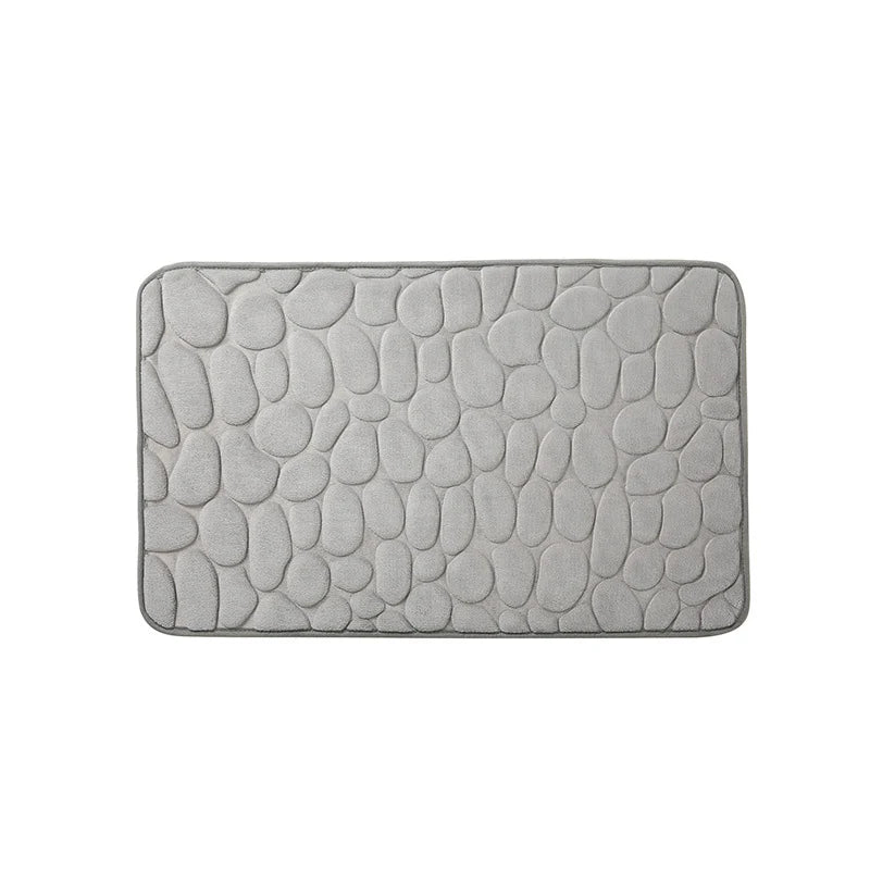 Tappeto da bagno in memory foam effetto ciottoli – Morbido, antiscivolo e decorativo - Tappeti bagno e cucina