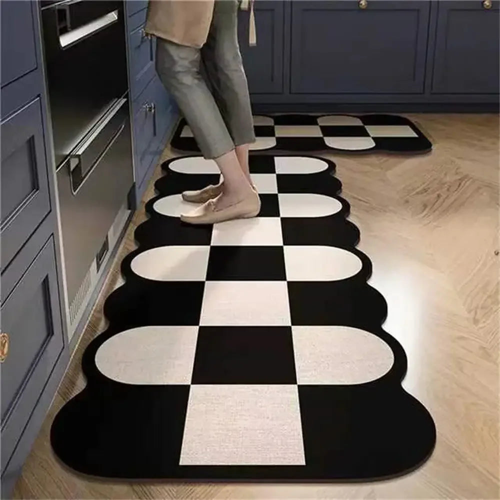Tappeto cucina antiscivolo lungo – Look vintage (1 o 2 pezzi) - Tappeti bagno e cucina