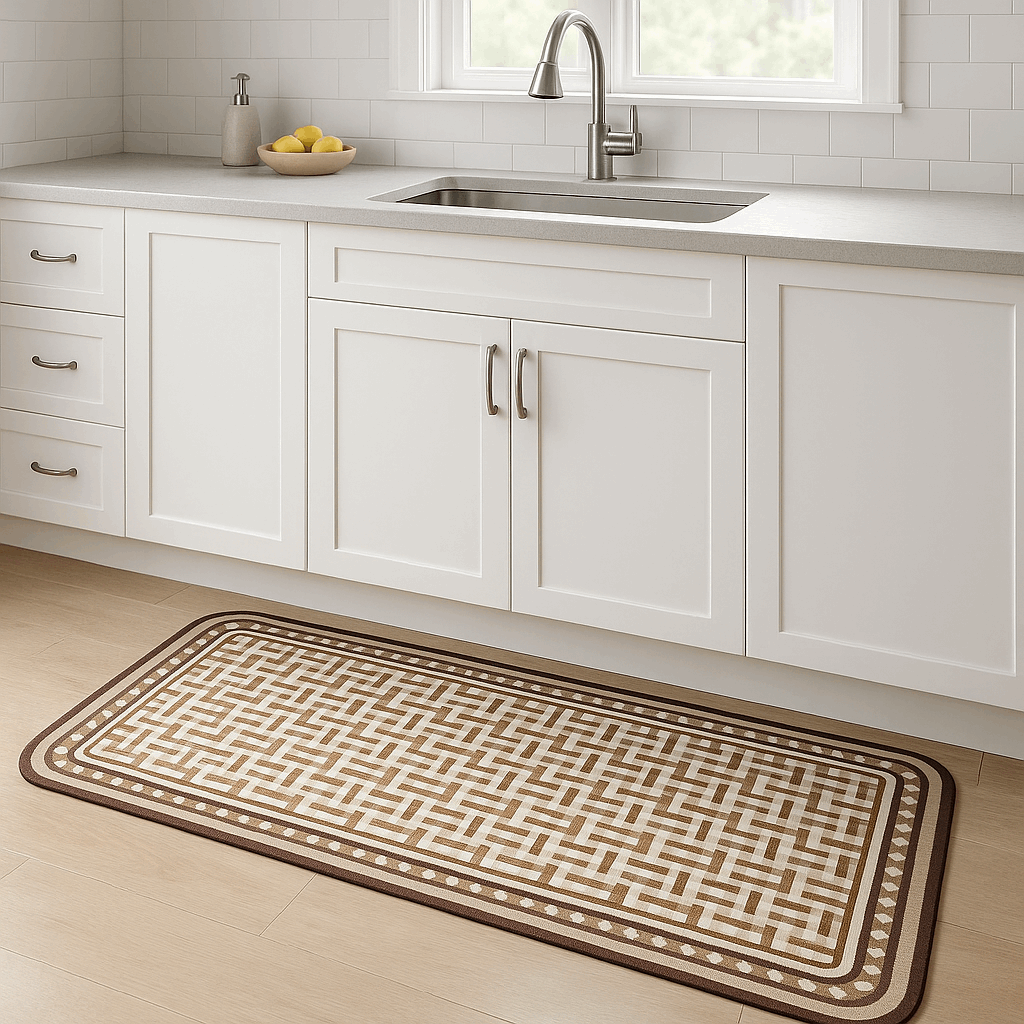 Tappeto moderno da cucina antiscivolo lungo – Colori pastello (1 o 2 pezzi)