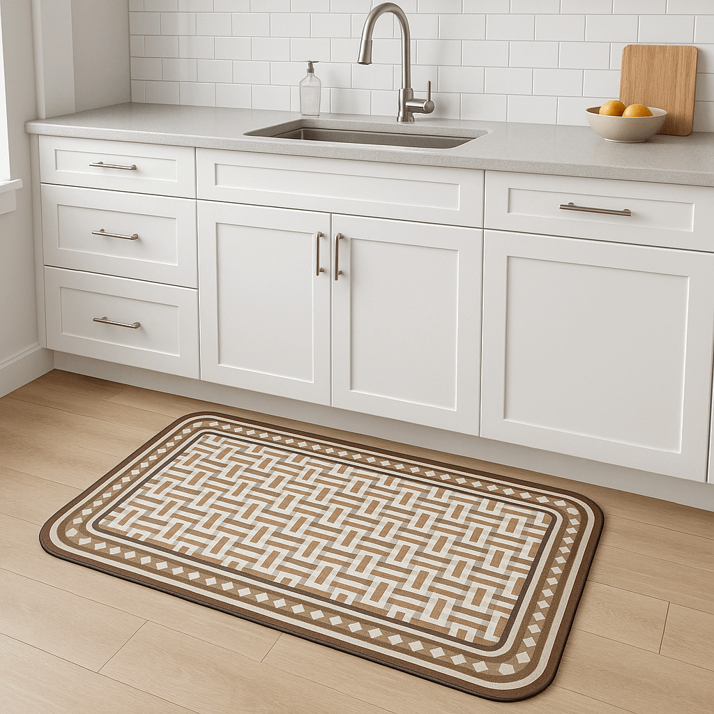 Tappeto moderno da cucina antiscivolo lungo – Colori pastello (1 o 2 pezzi)