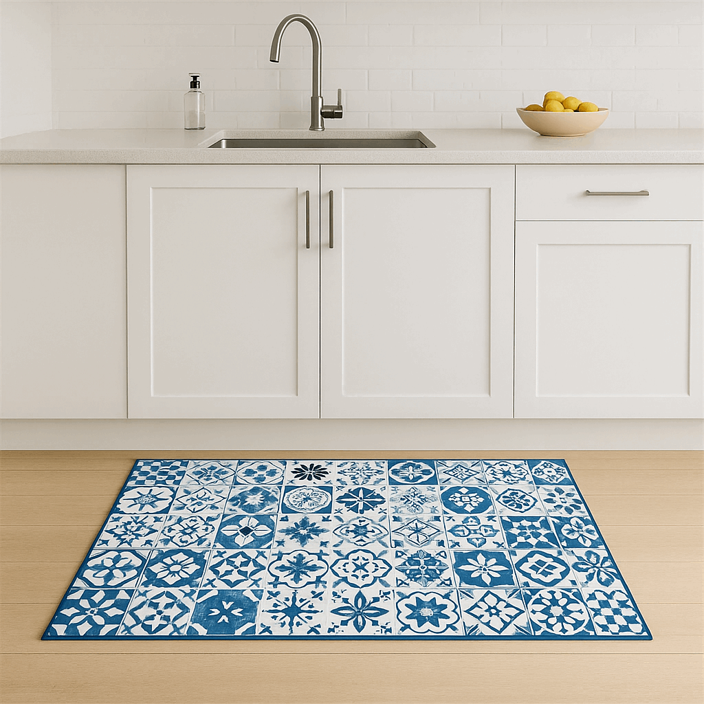 Tappeto cucina antiscivolo lungo – Disegno minimal chic (1 o 2 pezzi)