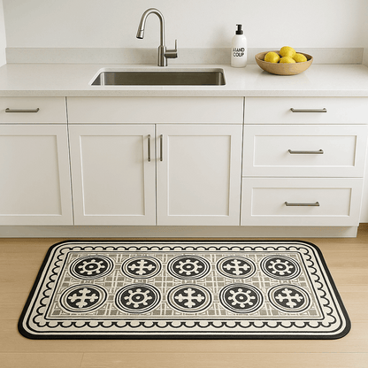 Tappeto moderno da cucina antiscivolo lungo – Pattern art déco (1 o 2 pezzi)