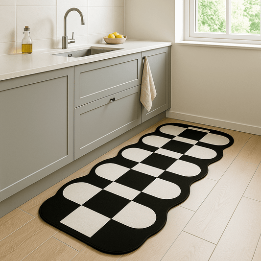Tappeto cucina antiscivolo lungo – Look vintage (1 o 2 pezzi)