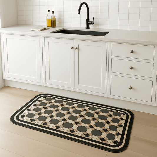 Tappeto cucina antiscivolo lungo – Effetto legno (1 o 2 pezzi)