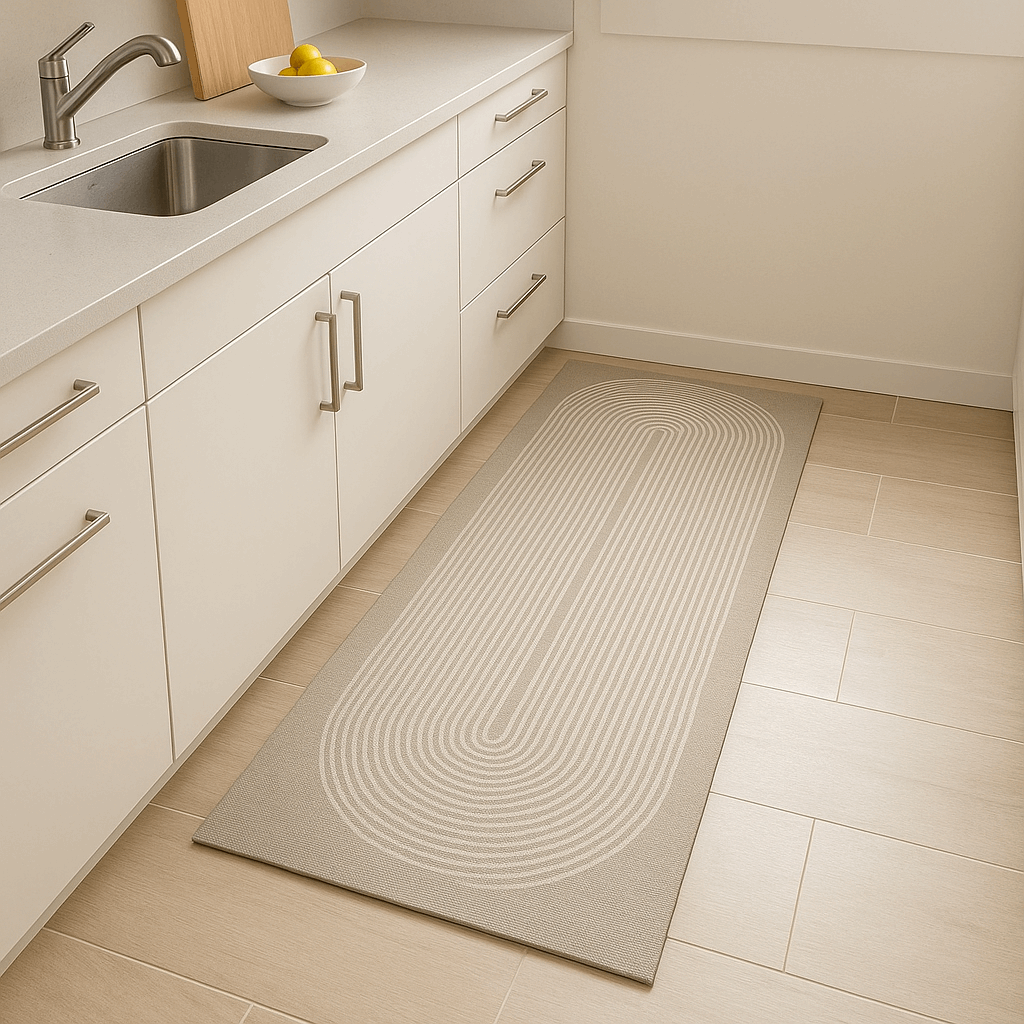Tappeto da cucina stile giapponese in diatomite - Linea Rontondo – Antiscivolo, assorbente e facile da pulire
