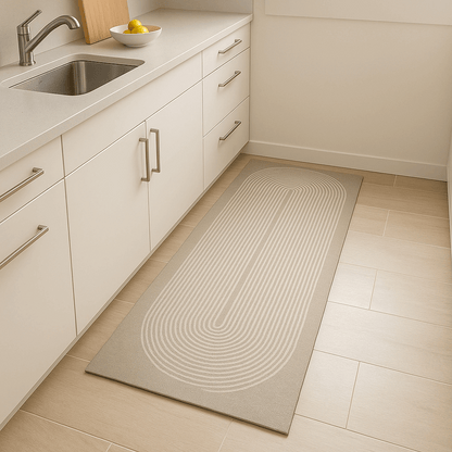 Tappeto da cucina stile giapponese in diatomite - Linea Rontondo – Antiscivolo, assorbente e facile da pulire