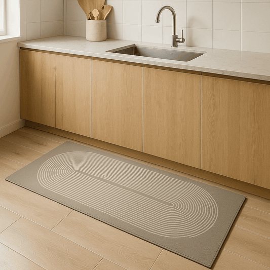 Tappeto da cucina stile giapponese in diatomite - Linea Rontondo – Antiscivolo, assorbente e facile da pulire