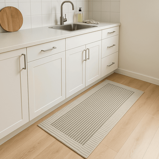 Tappeto da cucina stile giapponese in diatomite - Linea Scuro – Antiscivolo, assorbente e facile da pulire
