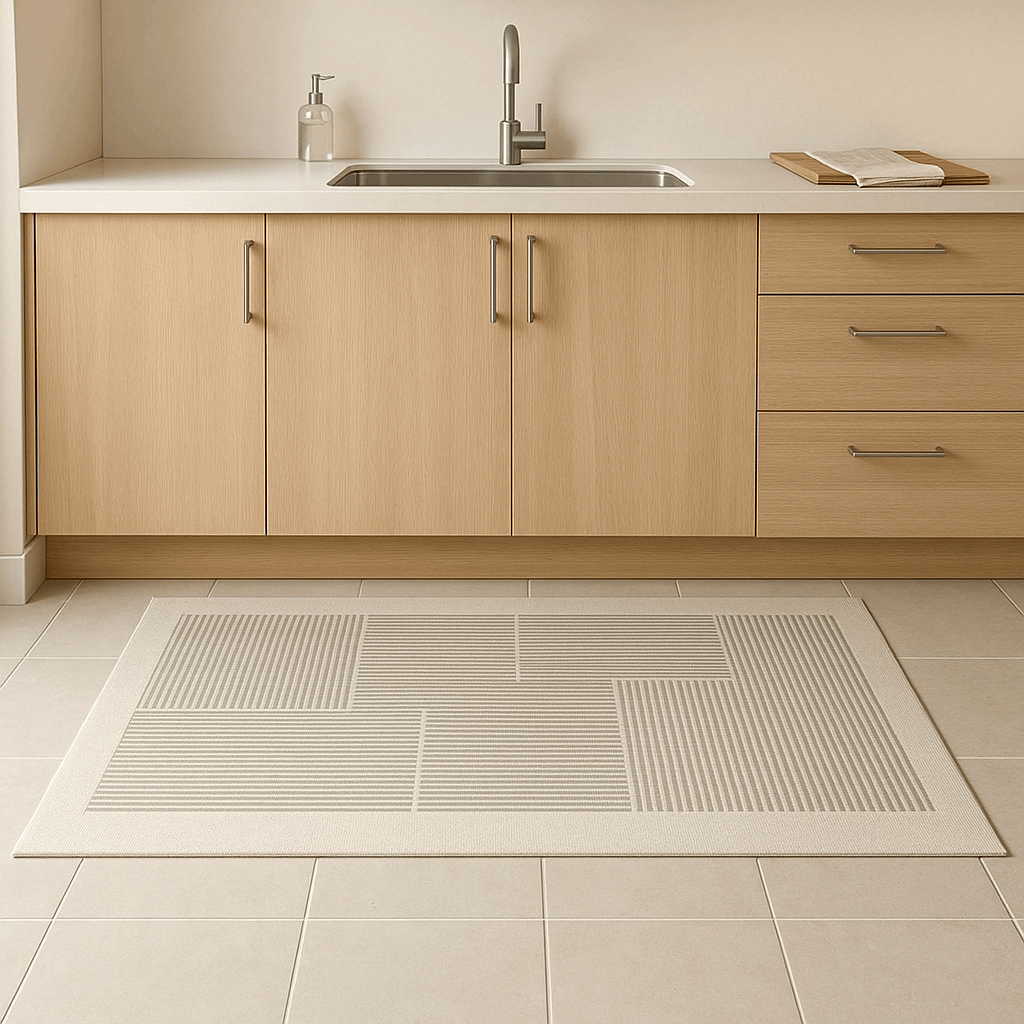 Tappeto da cucina stile giapponese in diatomite – Antiscivolo, assorbente e facile da pulire