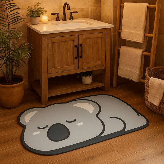 Tappeto da bagno in diatomite – Assorbente e antiscivolo - Koala Carino