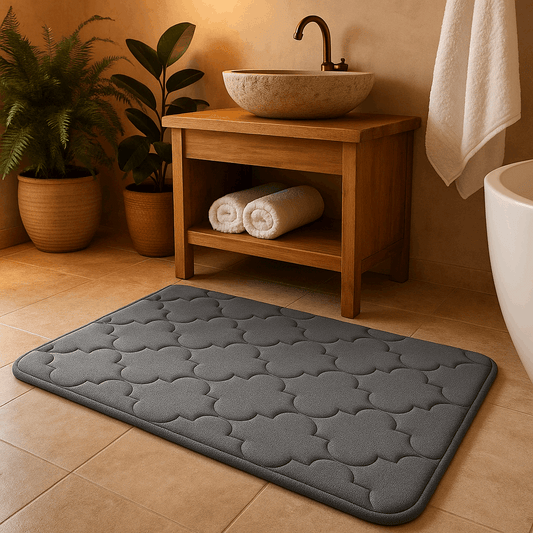 Tappeto da bagno grande in memory foam – Antiscivolo, assorbente e lavabile