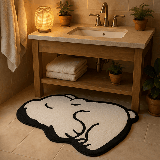 Tappeto da bagno forme particolare Orso – Antiscivolo, spesso e antimacchia