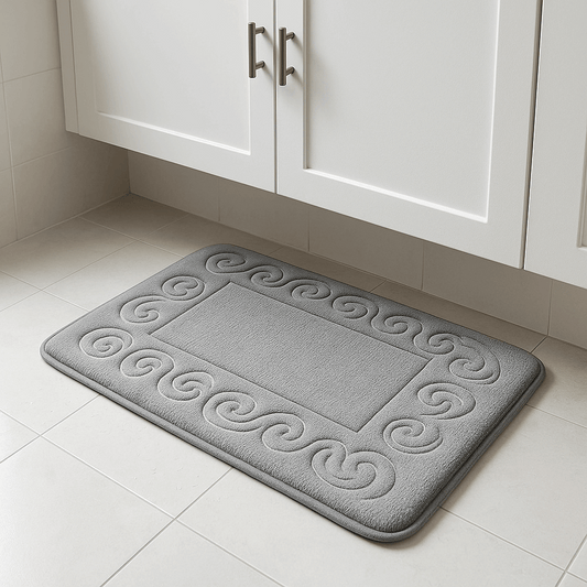 Tappeto da bagno antiscivolo moderno – Assorbente e lavabile in lavatrice
