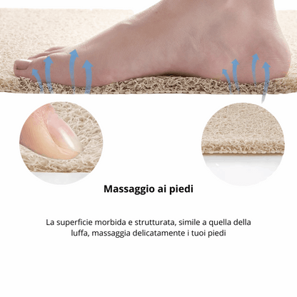 Tappetino antiscivolo vasca da bagno 40x60 cm drenante