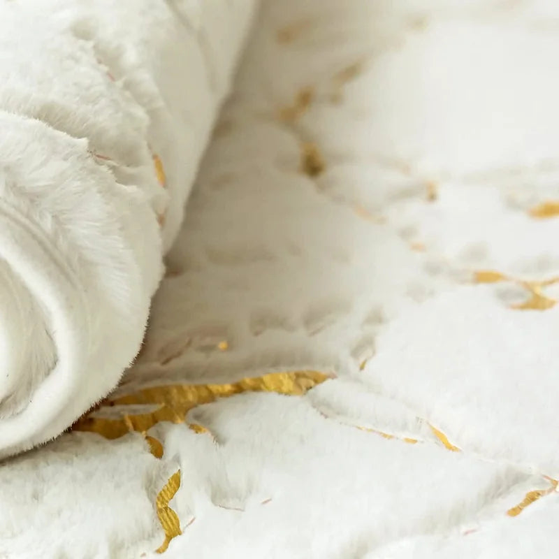 Tappeto da bagno effetto marmo in pelliccia sintetica – Morbido, decorativo e disponibile in grandi formati - Tappeti bagno e cucina