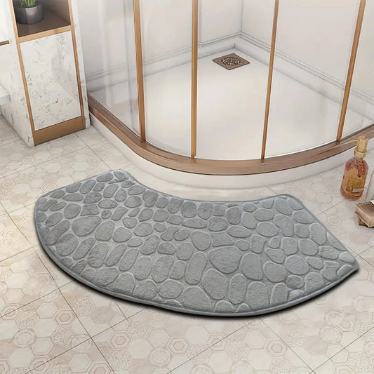 Tappeto da bagno curvo – Grande, antiscivolo e resistente allo sporco - Tappeti bagno e cucina