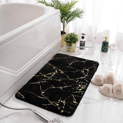 Tappeto da bagno effetto marmo in pelliccia sintetica – Morbido, decorativo e disponibile in grandi formati - Tappeti bagno e cucina