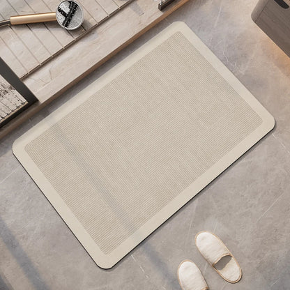 Tappeto da bagno beige di lusso – Super assorbente, antiscivolo e ad asciugatura rapida - Tappeti bagno e cucina