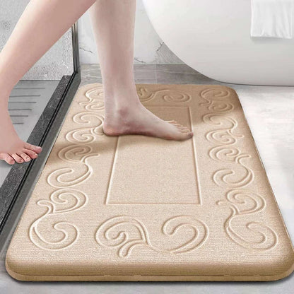 Tappeto da bagno antiscivolo moderno – Assorbente e lavabile in lavatrice