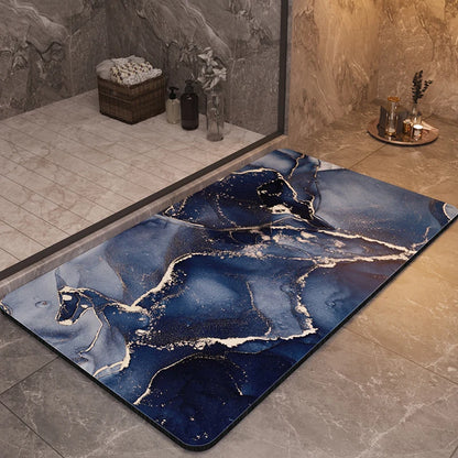 Tappeto da bagno di lusso - Marmo – Antiscivolo, assorbente e ad asciugatura rapida - Tappeti bagno e cucina