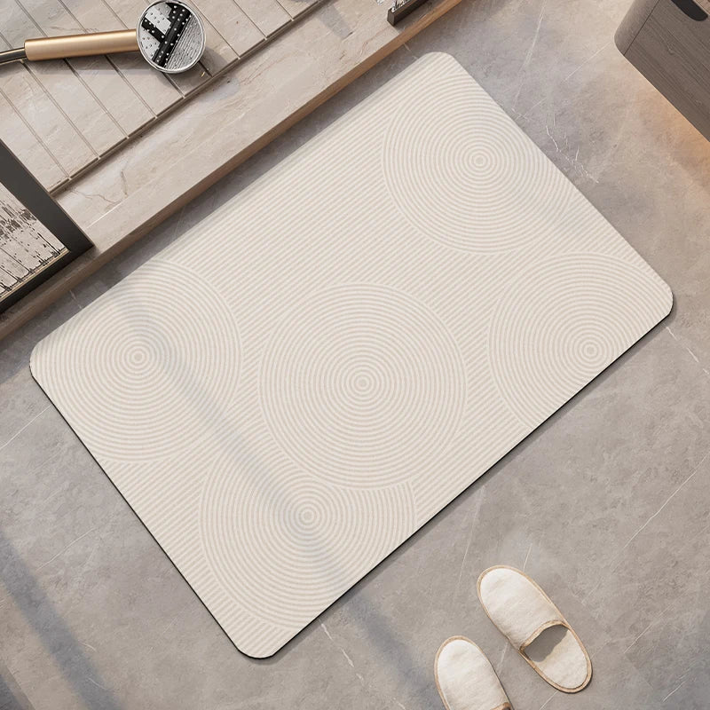 Tappeto da bagno beige di lusso – Super assorbente, antiscivolo e ad asciugatura rapida - Tappeti bagno e cucina