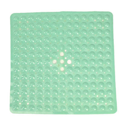 Tappeto quadrato da vasca con ventose – Antiscivolo e lavabile con fori di drenaggio - Tappeti bagno e cucina