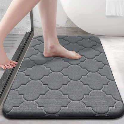 Tappeto da bagno in memory foam – Antiscivolo, assorbente e lavabile