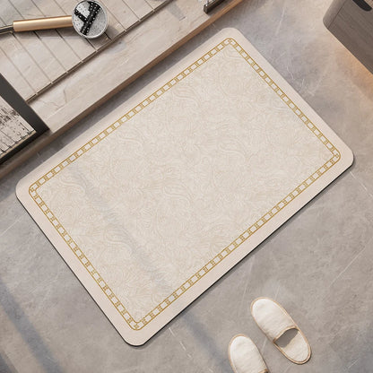 Tappeto da bagno beige di lusso – Super assorbente, antiscivolo e ad asciugatura rapida - Tappeti bagno e cucina