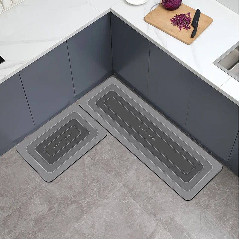 Tappeto da cucina antimacchia in diatomite – Impermeabile e antiscivolo - Tappeti bagno e cucina