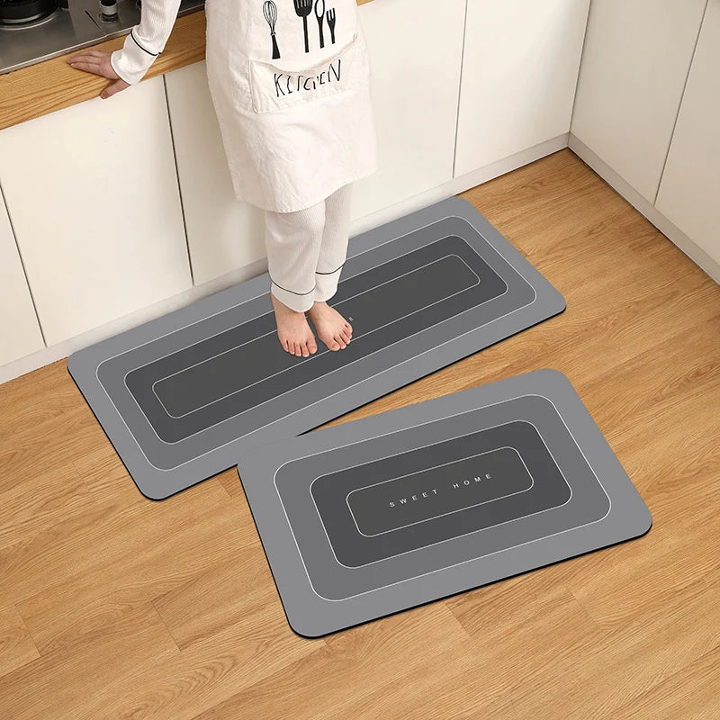 Tappeto da cucina antimacchia in diatomite – Impermeabile e antiscivolo - Tappeti bagno e cucina
