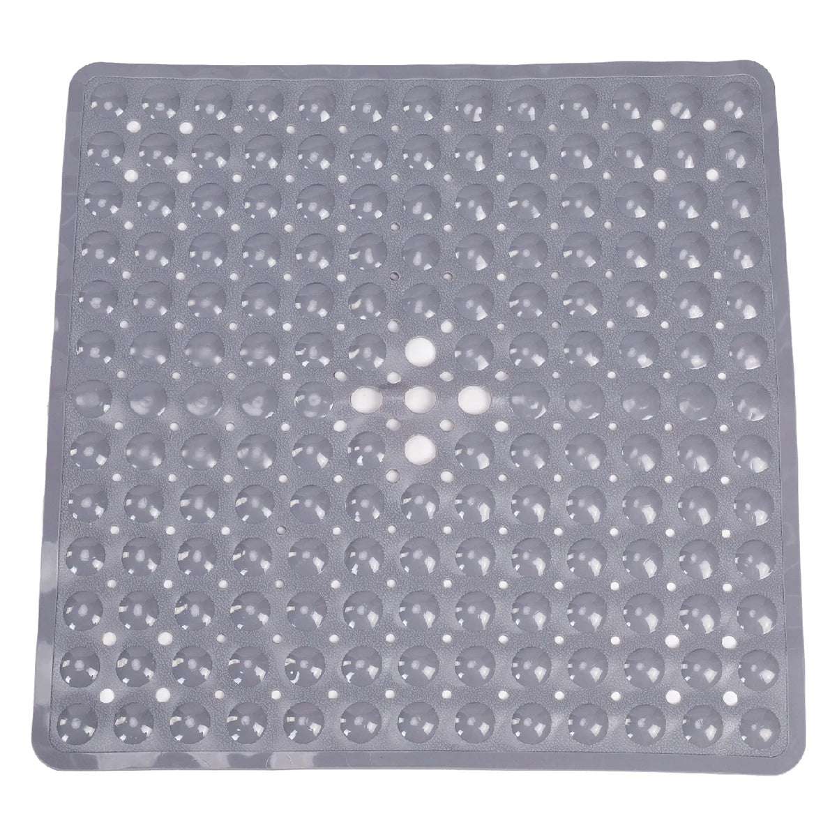 Tappeto quadrato da vasca con ventose – Antiscivolo e lavabile con fori di drenaggio