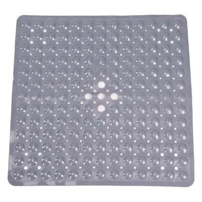 Tappeto quadrato da vasca con ventose – Antiscivolo e lavabile con fori di drenaggio