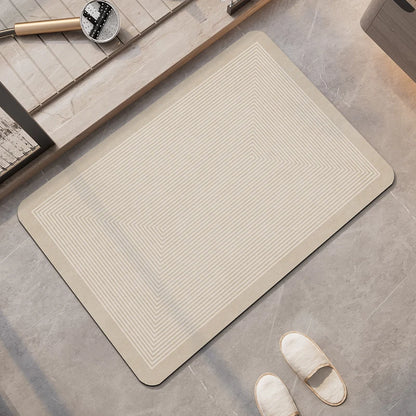 Tappeto da bagno beige di lusso – Super assorbente, antiscivolo e ad asciugatura rapida - Tappeti bagno e cucina