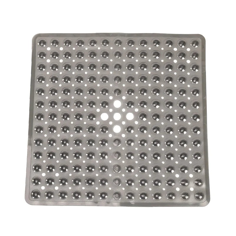 Tappeto quadrato da vasca con ventose – Antiscivolo e lavabile con fori di drenaggio - Tappeti bagno e cucina