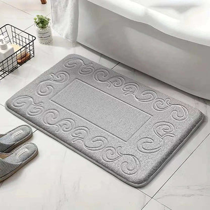 Tappeto da bagno antiscivolo moderno – Assorbente e lavabile in lavatrice